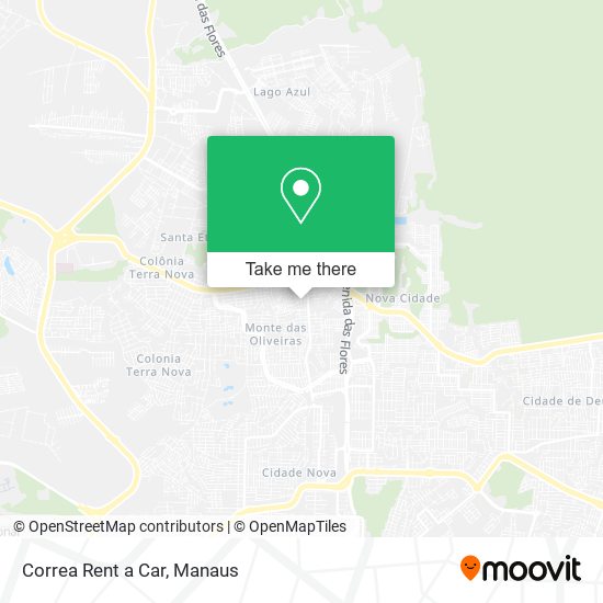 Correa Rent a Car map