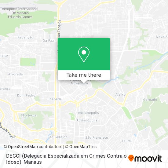 DECCI (Delegacia Especializada em Crimes Contra o Idoso) map
