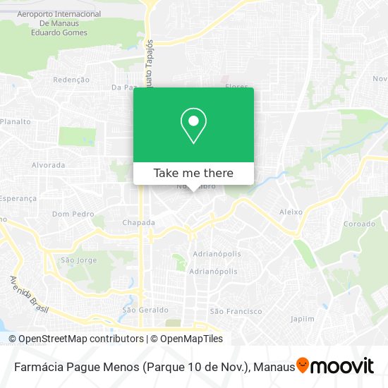 Farmácia Pague Menos (Parque 10 de Nov.) map