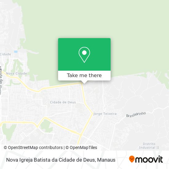 Nova Igreja Batista da Cidade de Deus map