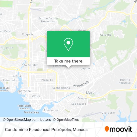 Condomínio Residencial Petrópolis map
