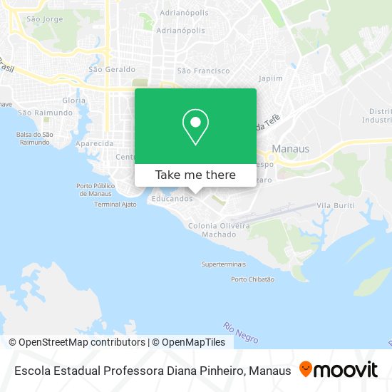 Mapa Escola Estadual Professora Diana Pinheiro