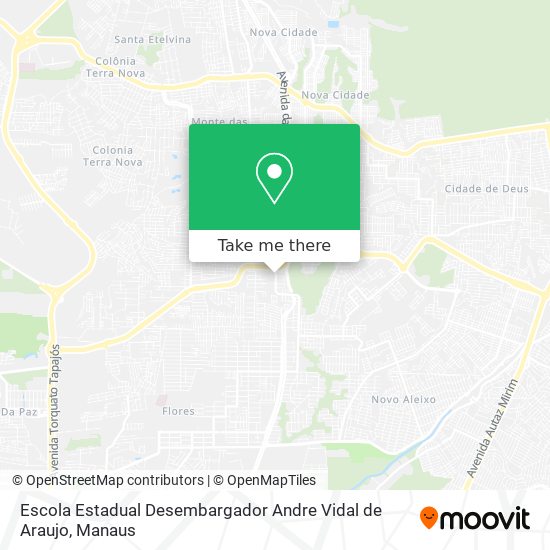 Mapa Escola Estadual Desembargador Andre Vidal de Araujo