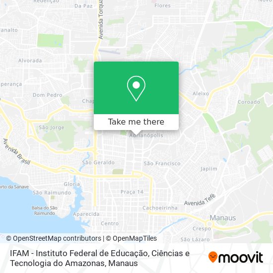 IFAM - Instituto Federal de Educação, Ciências e Tecnologia do Amazonas map