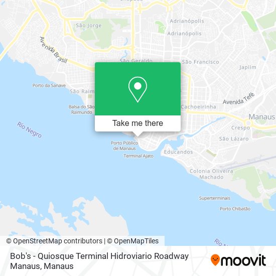 Bob's - Quiosque Terminal Hidroviario Roadway Manaus map