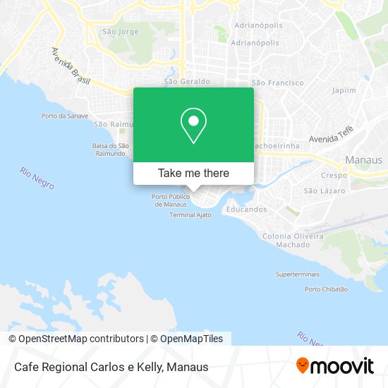 Cafe Regional Carlos e Kelly map