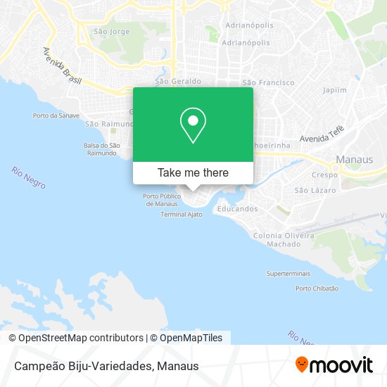 Campeão Biju-Variedades map