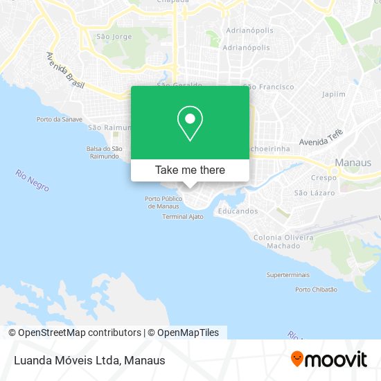 Luanda Móveis Ltda map