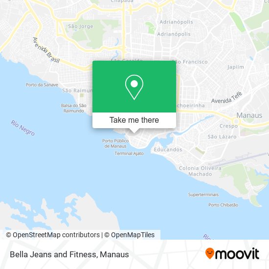 Bella Jeans and Fitness map