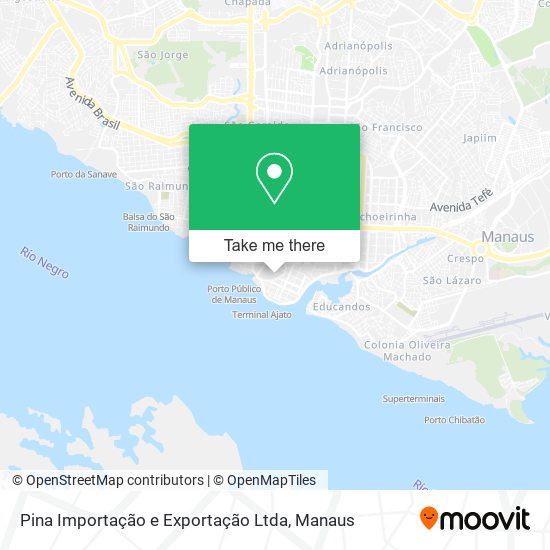 Pina Importação e Exportação Ltda map