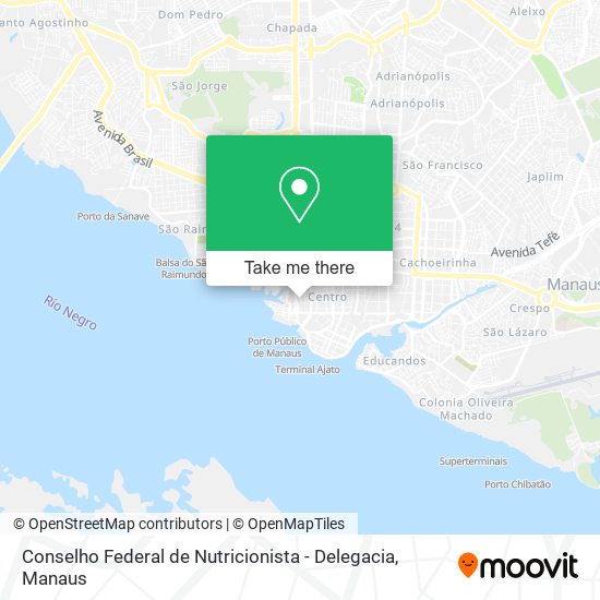 Conselho Federal de Nutricionista - Delegacia map