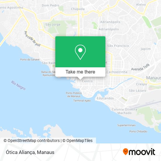 Ótica Aliança map