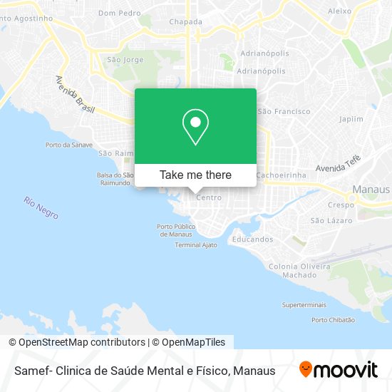 Samef- Clinica de Saúde Mental e Físico map