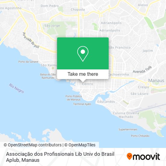 Mapa Associação dos Profissionais Lib Univ do Brasil Aplub