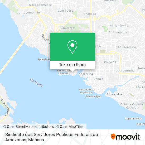 Sindicato dos Servidores Publicos Federais do Amazonas map