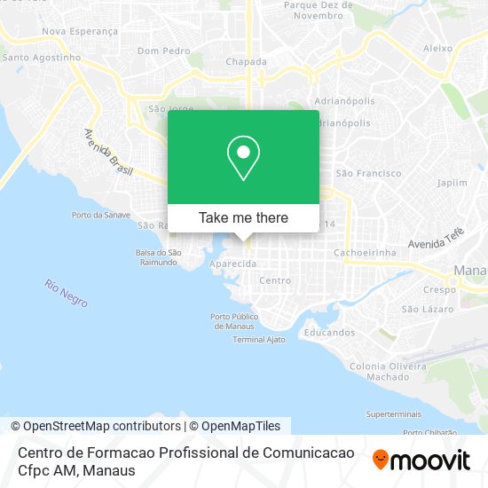 Centro de Formacao Profissional de Comunicacao Cfpc AM map