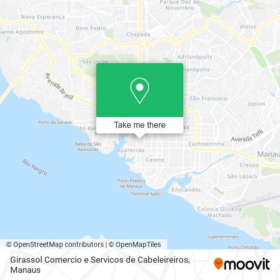 Girassol Comercio e Servicos de Cabeleireiros map