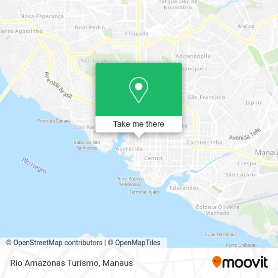 Rio Amazonas Turismo map