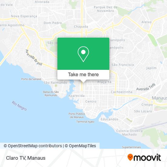 Claro TV map