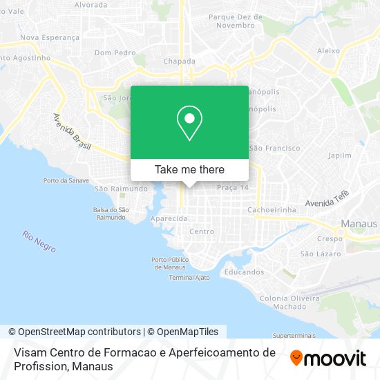 Visam Centro de Formacao e Aperfeicoamento de Profission map