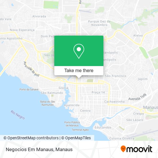 Negocios Em Manaus map