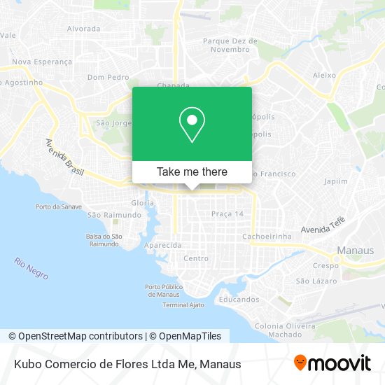 Mapa Kubo Comercio de Flores Ltda Me