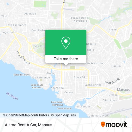 Alamo Rent A Car map