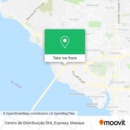 Centro de Distribuição DHL Express map