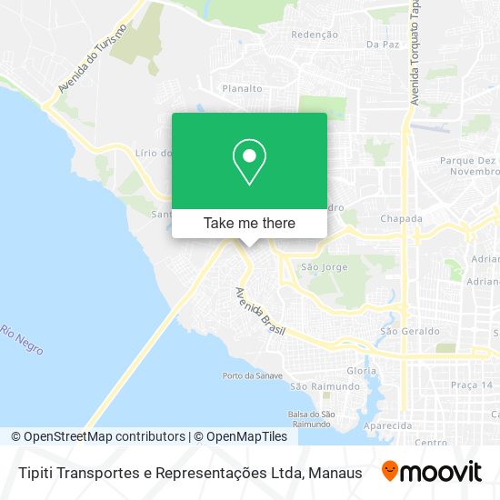 Mapa Tipiti Transportes e Representações Ltda