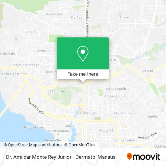 Mapa Dr. Amilcar Monte Rey Junior - Dermato