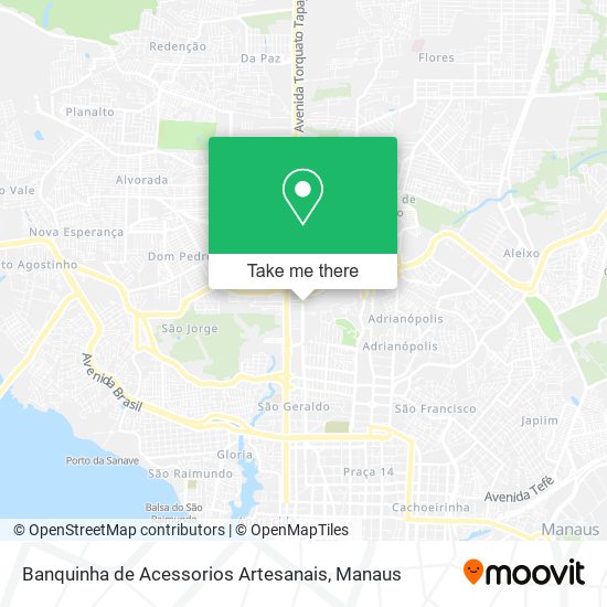 Banquinha de Acessorios Artesanais map