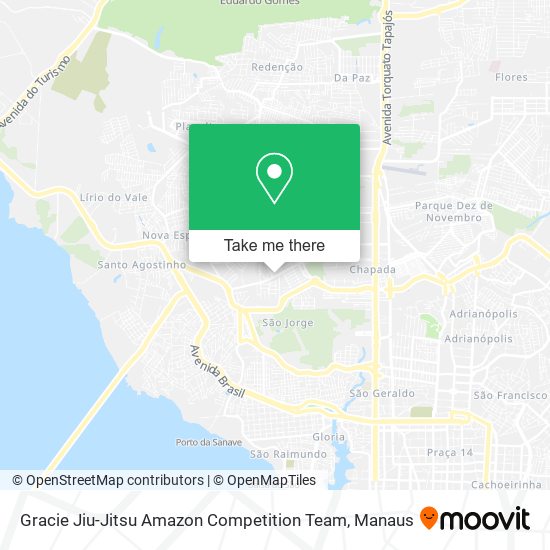 Gracie Jiu-Jitsu Amazon Competition Team map