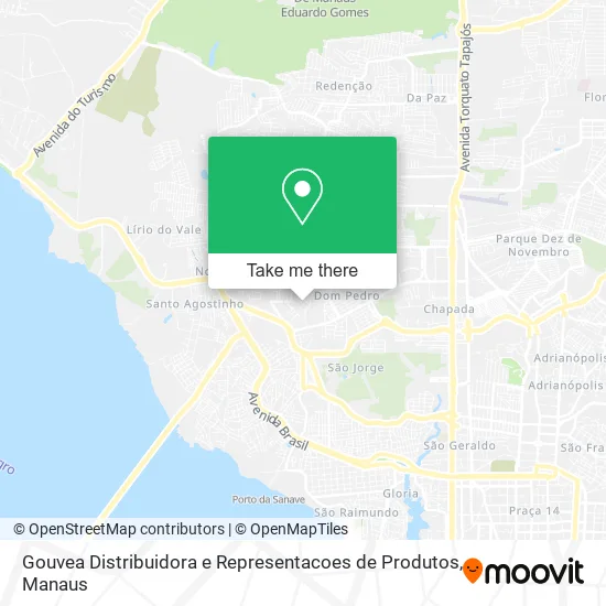 Gouvea Distribuidora e Representacoes de Produtos map