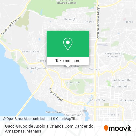 Mapa Gacc-Grupo de Apoio à Criança Com Câncer do Amazonas