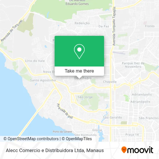 Alecc Comercio e Distribuidora Ltda map