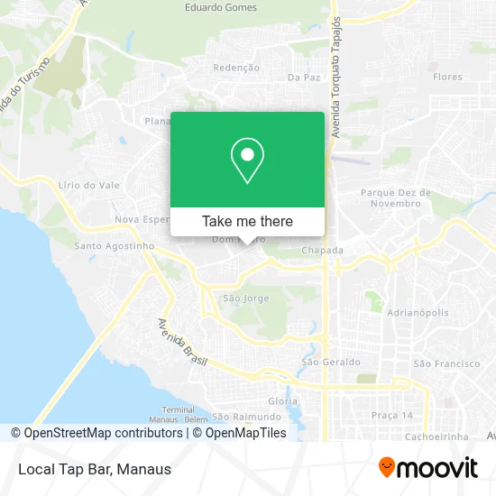 Local Tap Bar map