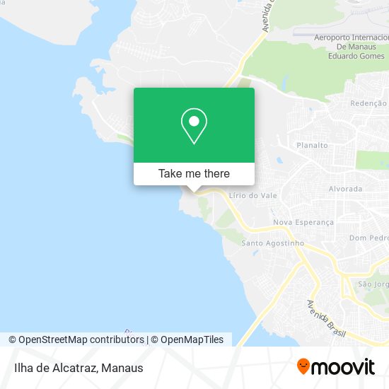 Ilha de Alcatraz map