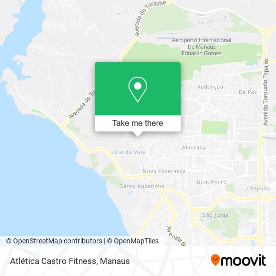 Atlética Castro Fitness map
