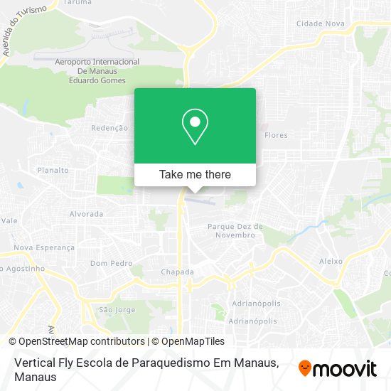 Mapa Vertical Fly Escola de Paraquedismo Em Manaus