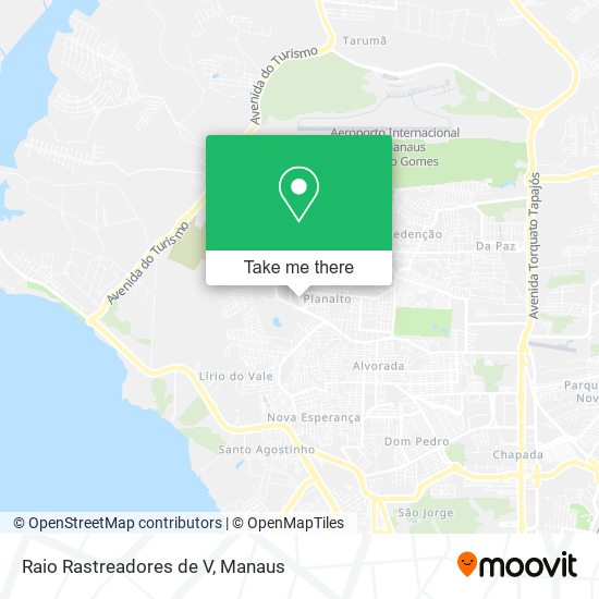 Raio Rastreadores de V map