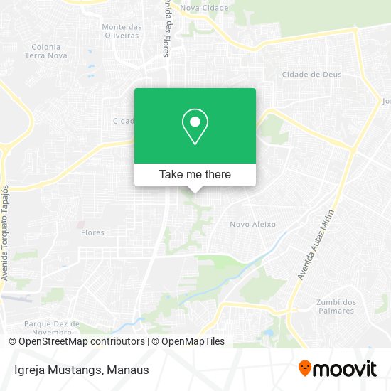 Igreja Mustangs map