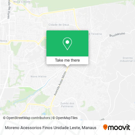 Moreno Acessorios Finos Unidade Leste map