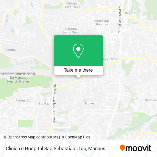 Clínica e Hospital São Sebastião Ltda map