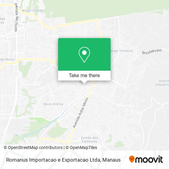 Romanus Importacao e Exportacao Ltda map