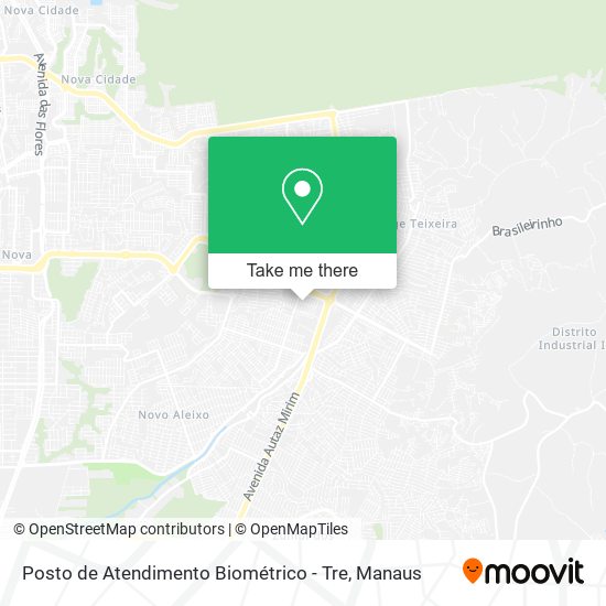Posto de Atendimento Biométrico - Tre map