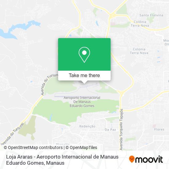 Loja Araras - Aeroporto Internacional de Manaus Eduardo Gomes map