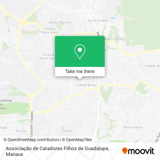 Associação de Catadores Filhos de Guadalupe map