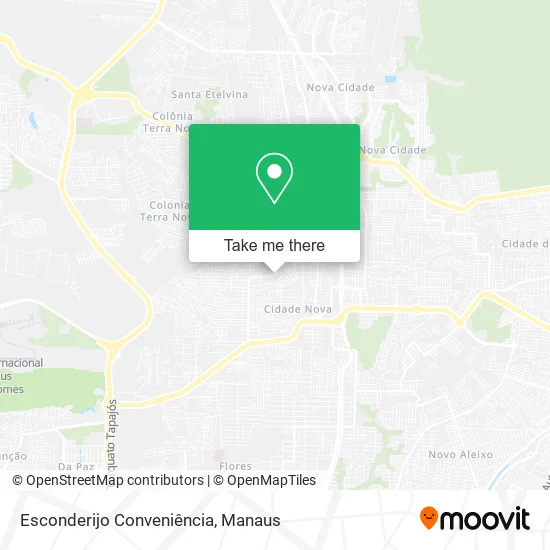 Esconderijo Conveniência map