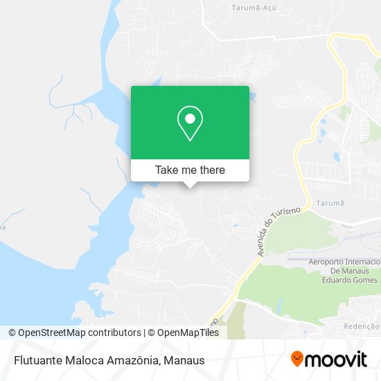 Flutuante Maloca Amazônia map