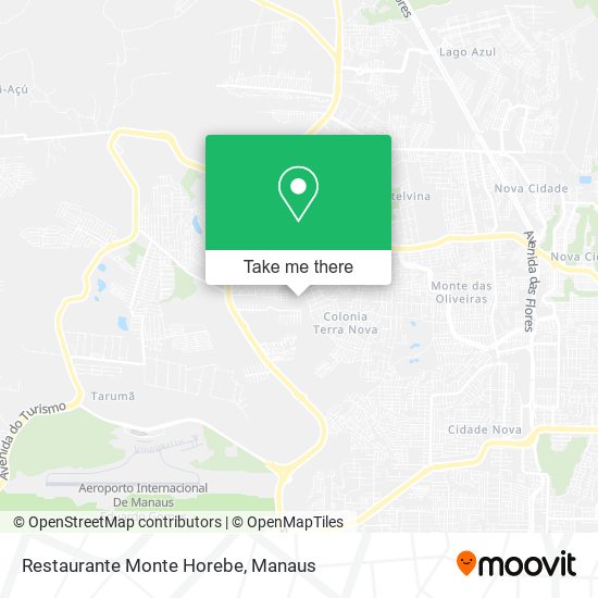 Mapa Restaurante Monte Horebe
